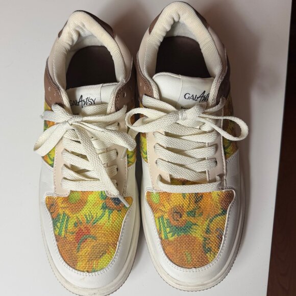 GalArtsy "Sunflowers" Sneakers size 39 - Picture 1 of 6